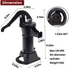 Manual Hand Water Pitcher Pump 25ft Lift Cast Iron Hand Well Pump Suction Black
