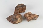 Stony Meteorite Stone Chondrite From Morocco 3 Pieces 3 6 Cm    21764
