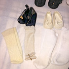 Vintage Doll Shoes Mixed Sizes   Variety All Pairs  no Singles  Socks Excellent 