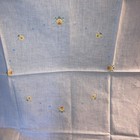 Vintage Square Table Linen Handmade Cross Stitch 100  Baumwolle 85x85 Cm