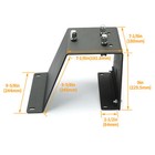 For Jeep Wrangler Yj Tj Lj Spare Tire Carrier Mount Holder Rack  1987-2006