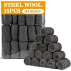 Steel Wool For Mice Control 15pcs Fine Steel Wool Pads Steel Wool Fill Roll Ext 