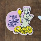 2 Vintage Pillsbury Doughboy Nothin Says Lovin Like Somethin Fridge Magnets 1991