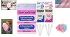 Premium 100 Cotton Candy Cones - Celebrate With Blue Raspberry   Pink Vanilla