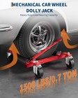 2 4pcs Car Wheel Dolly Jack Set 1500lbs Capacity Mechanical Wheel Dolly Rollers