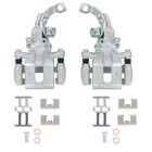 2pcs Rear Left And Right Disc Brake Calipers With Bracket
