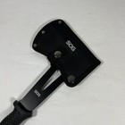 Sog Camp Axe 2 5  Stainless Steel Cutting Edge Textured Rubber Handle   Sheath