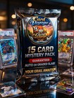      15 Card Mystery Pack-guaranteed Auto Or Graded Slab  Nfl Nba Mlb Let   s Rip     