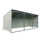 Msc1220f 12 x20  Galvanized Metal Livestock Shed  Free Unloading For Stock Sale