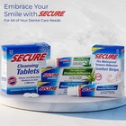 Secure Waterproof Denture Adhesive - Zinc Free - Extra Strong 12 Hour Hold - 1 4