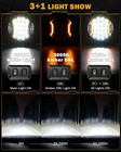 Auxbeam 9 inch White Side Shooter Led Work Driving Light Spot Fog Pods Amber Drl