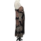 Vintage Metaphor Babydoll Midi Dress Sz 12 Black Floral Burnout Y2k Whimsigoth
