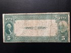 1882  5 National Corn Exchange Bank Chicago Vf Date Back 