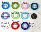 Sea Glass 23 Mm  Ring Beads  You Pick Color  Frosted Finish  2 Pieces