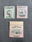 1904 Stamp Labuan North Borneo  Mh Og Surcharged Pictorial Set 