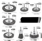 3 10pcs Wire Brush Wheel Set   steel Wire Cup Brush For Drill Cleaning   Polishing