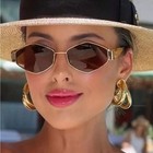 Celine Cl40254u Women s Sunglasses Gold Frame Brown Lens Model