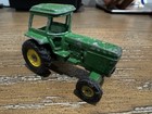 Vintage John Deere Die Cast Farm Tractor Toy W  Cab Dual Rear Wheels  Ml