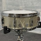 Used Slingerland Gene Krupa Radio King Snare Drum 14x5 5 Silver Sparkle - Good