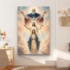 Holy Trinity Virgin Mary Canvas Art  Custom Catholic Gift