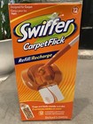 Swiffer Carpet Flick Refill Pack 12 Cleaning Cartridges Discontinued -new Sealed