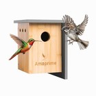 Wooden Bird House     Bule Bird House  Durable Birdhouses For Outdoor  Perfect 