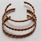 Ancient Rare Antique Bronze Viking Twisted Bracelets  3 P  Amazing Very Stunning