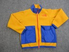 The North Face Fleece Jacket Pants Set Youth Medium 10 12 Yellow Blue Full Zip