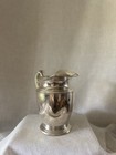 Vintage Tarnished Crescent Silverware Silverplate Water Pitcher Pedestal 3155