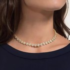 Swarovski Una Angelic Tennis Necklace   Round Cut
