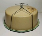 Vintage Original Hall China Victorian Style Tin carrier From Orange Poppy Line 