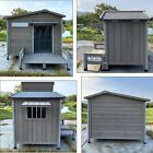 Petscosset 41 l Wooden Dog House Outdoor Dog Kennel With Porch