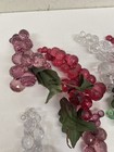 7 Clusters Mcm Faceted Lucite Grape Clusters   2green Berries