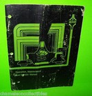 Atari F-1 Original 1977 Video Arcade Game Service Repair Operation Manual