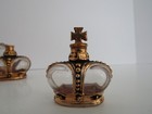 Lof Of 3 Vintage Prince Matchabelli Crown Perfume Bottles  Stradivari 2ox    