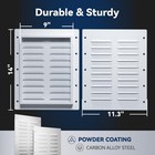 2 Pack Heavy Duty Container Air Vents  Shipping Container Vent With Metal Mesh