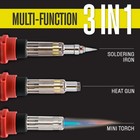 Butane Soldering Iron Kit - Portable Cordless Welding Micro Solder Torch Heat