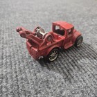 Arcade Cast Iron Red Tow Truck  221r 1 Spoke Wheels Wench Metal Toy