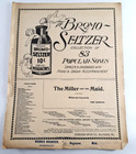 Antique Sheet Music Advertising Bromo Seltzer 1800s Miller And The Maid 1899