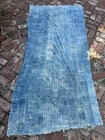 Vintage African Faded Indigo Denim Mossi Mudcloth Textile 90    L X 43    W   No  87