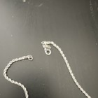 24 Inch  925 Sterling Silver Plated 3 Mm Rope Chain Necklace