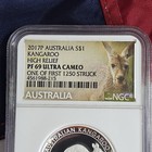 2017p Australia Kangaroo Ngc Pf 69 Ultra Cameo High Relief 1 Oz Silver Coin  1