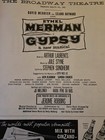 Playbill 1960    gypsy     The Broadway Theatre Ethel Merman Cover