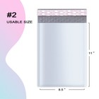  2 8 5x12 Poly Bubble Mailers Padded Shipping Envelopes Mailing Bags Self Seal