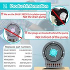 Eau61383503 Washer Circulation Pump  M120-2 Drain Pump Eau62263303 Grey