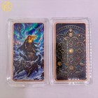 1 Pc Copper Bar Of Nordic Goddess On A Cat-drawn Chariot Under Aurora  For Gift