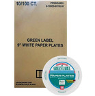 9 In  Uncoated Disposable Paper Plates In White  1000 Plates Per Case 
