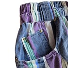 Katherine Sanders Clothing Co  1980s Retro Vintage Striped Cotton Shorts Medium