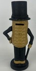 Vintage 1940s Mr  Peanut Cast Iron Coin Bank Planters Peanuts