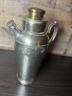 Vintage Silver Plated Bar Coctail Shaker Pitcher 1930s Hotel And Home Serving